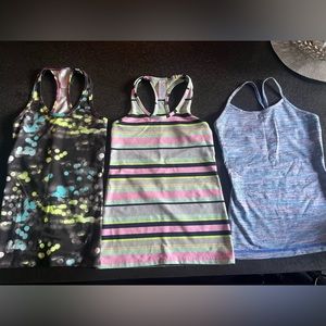 3 ivivva size 10 race back tank tops